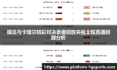 国足与卡塔尔精彩对决录像回放央视全程直播回顾分析